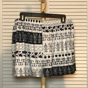 Geometric Floral Stretch Relaxed Fit Shorts 3XL